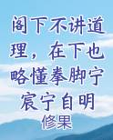 阁下不讲道理，在下也略懂拳脚宁宸宁自明